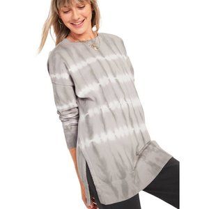 Shibori Tie-Dye Tunic Sweatshirt.